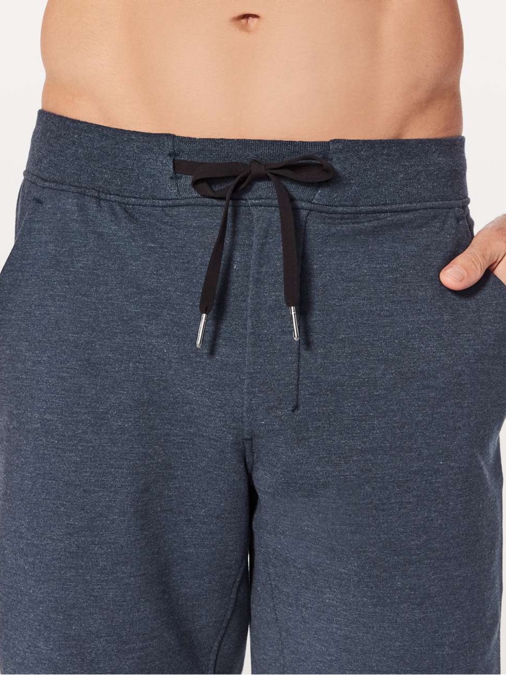 lululemon athletica Men's Heather Navy Drawstring Athletic Shorts